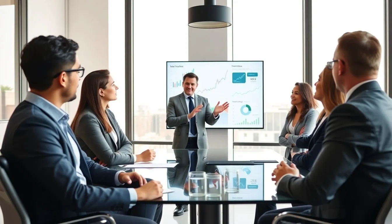 diverse team discussing factor investing insights in a modern office.